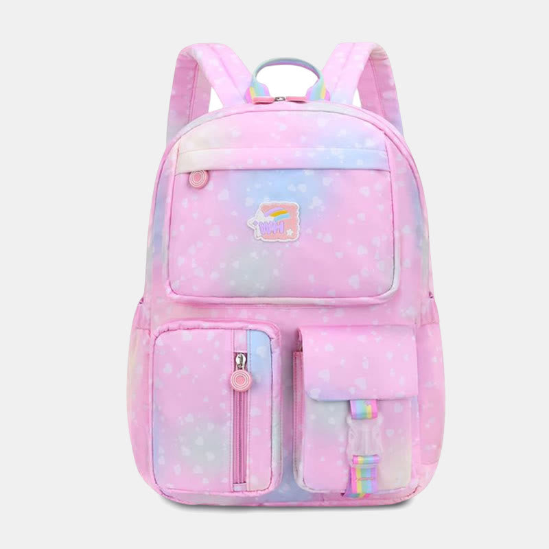Leichter, wasserdichter, großer Kapazitäts-, bequemer, süßer Schulrucksack im College-Stil