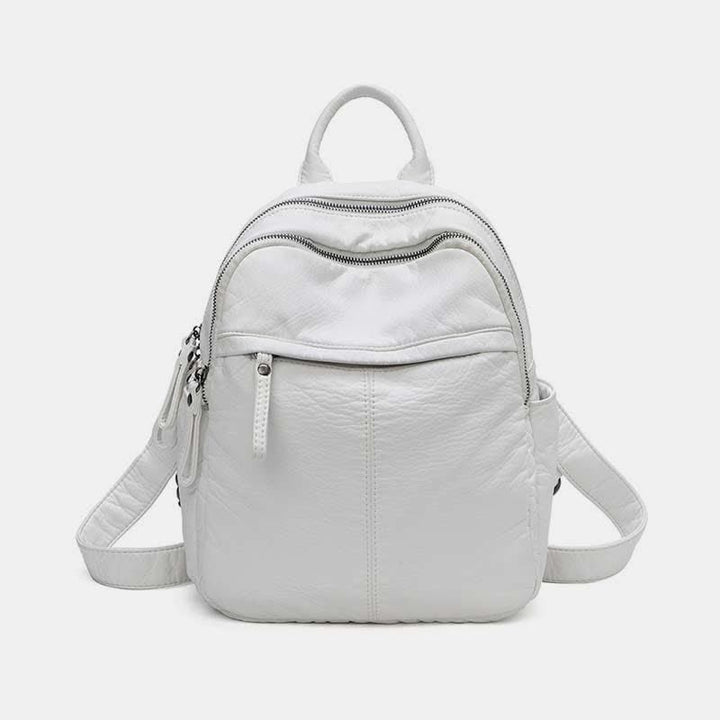 Weicher Lederrucksack für Damen, modischer Designer-Reise-Tagesrucksack für Damen