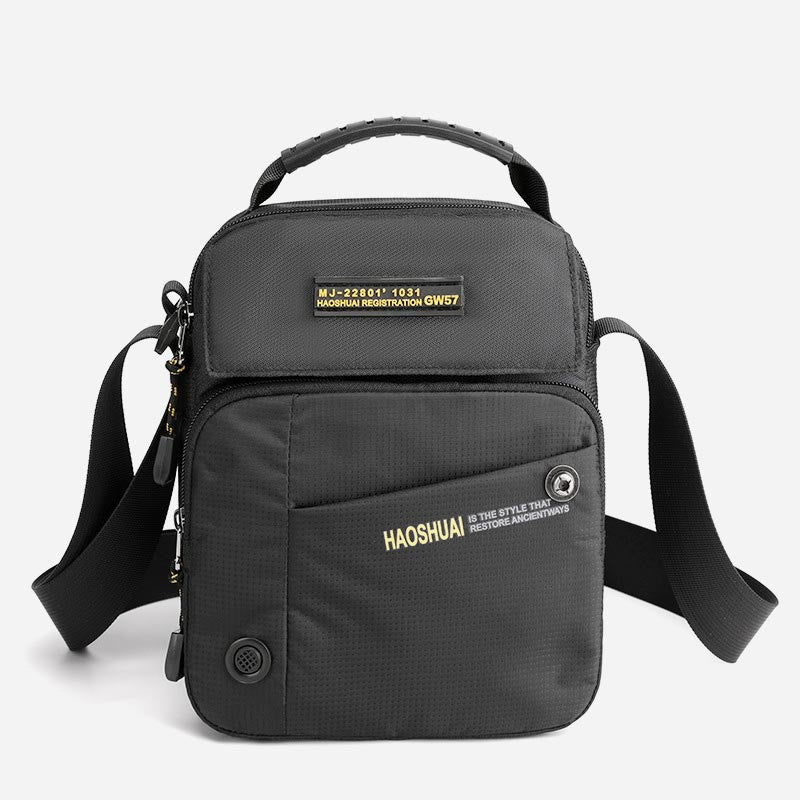Umhängetasche für Männer, lässig, für den täglichen Arbeitsweg, wasserdichte Nylontasche