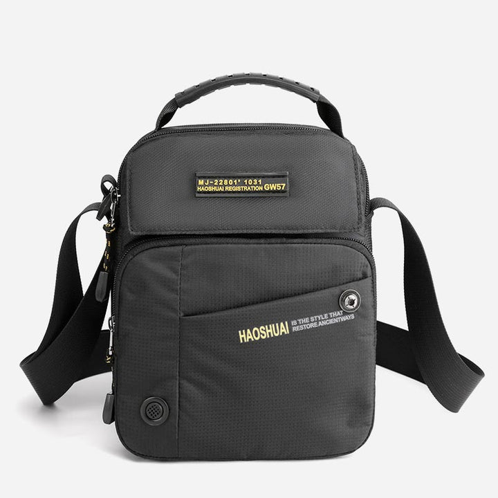 Umhängetasche für Männer, lässig, für den täglichen Arbeitsweg, wasserdichte Nylontasche
