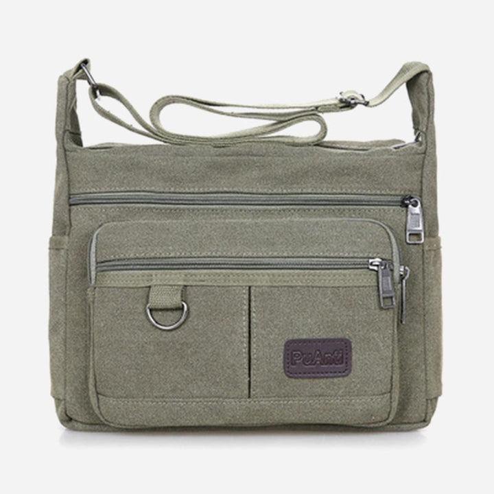 Umhängetasche für Herren, Vintage, Outdoor, Canvas, Business-Umhängetasche