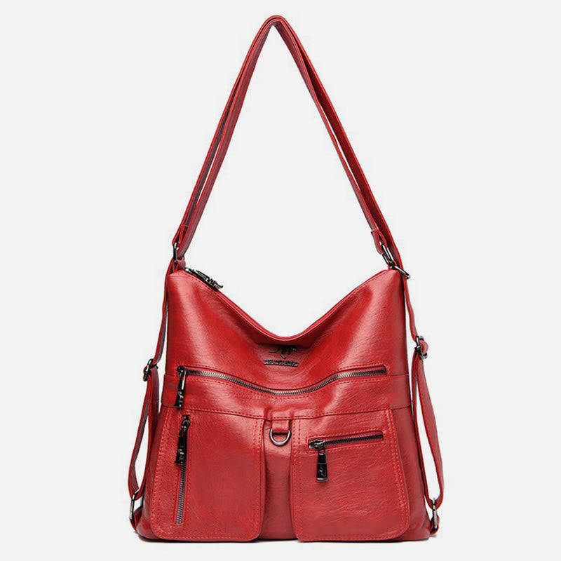 Umwandelbarer Rucksack in Volltonfarbe für Pendler - Purpur - image 1