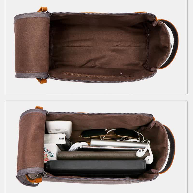 Retro-Aufbewahrungstasche aus Segeltuch, Make-up-Tasche, Reise-Kulturtasche für Damen und Herren