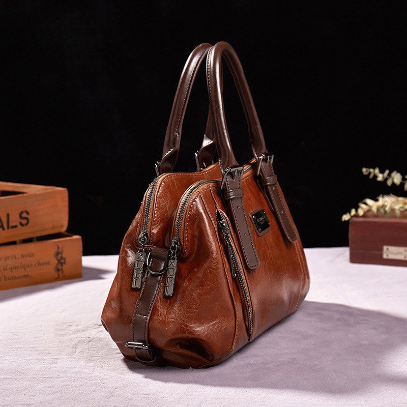 Luxus-Tragetasche im Vintage-Stil mit großem Fassungsvermögen