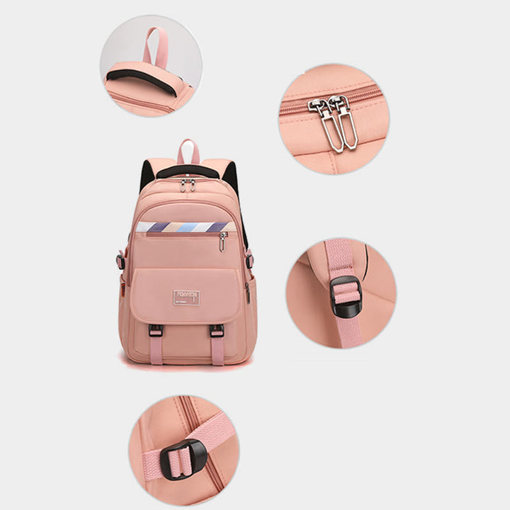 Rucksack für Damen, weicher, atmungsaktiver Stoff, lässige, wasserdichte Reisetasche