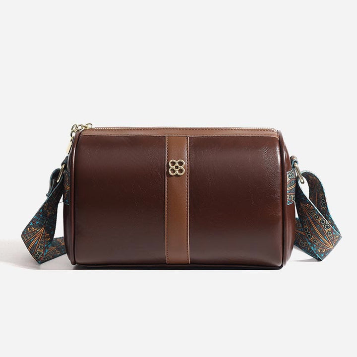 Umhängetasche für Damen, weiches Wachsleder, Vintage, lässige Schultertasche