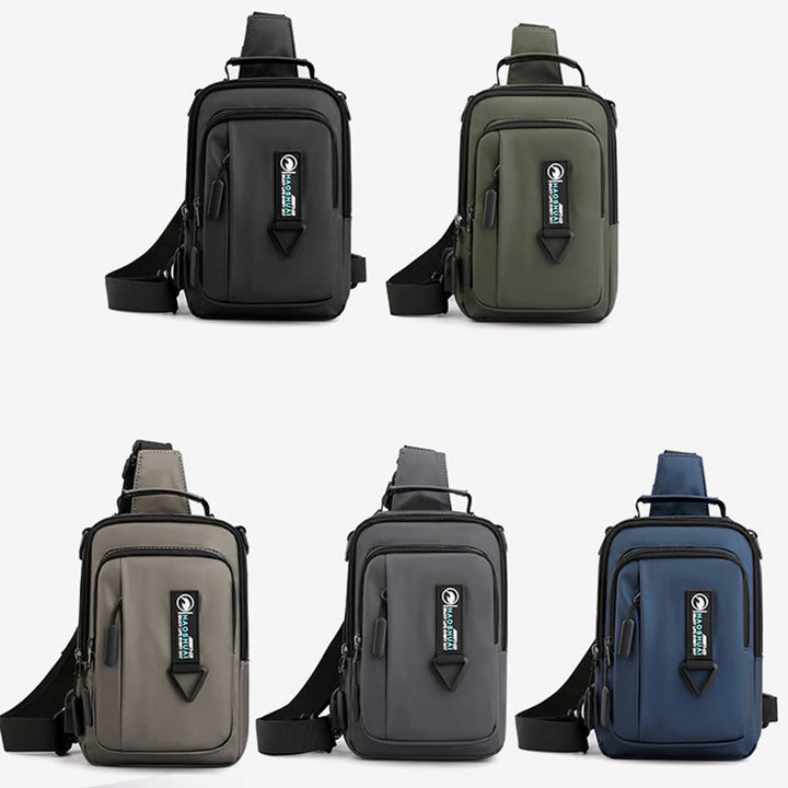 Praktische Crossbody Sling Bag für Männer, wasserdichte Reisetasche