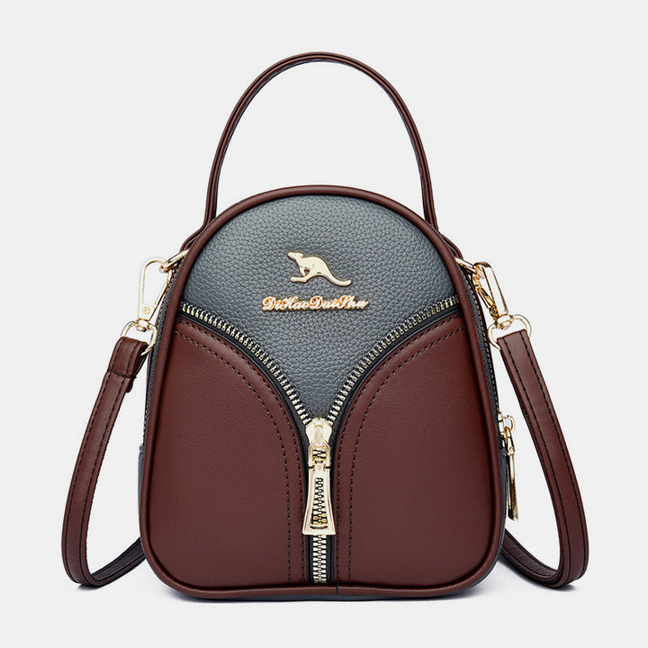 Kleine Crossbody-Handytasche für Damen, Handy-Schultertasche aus Leder