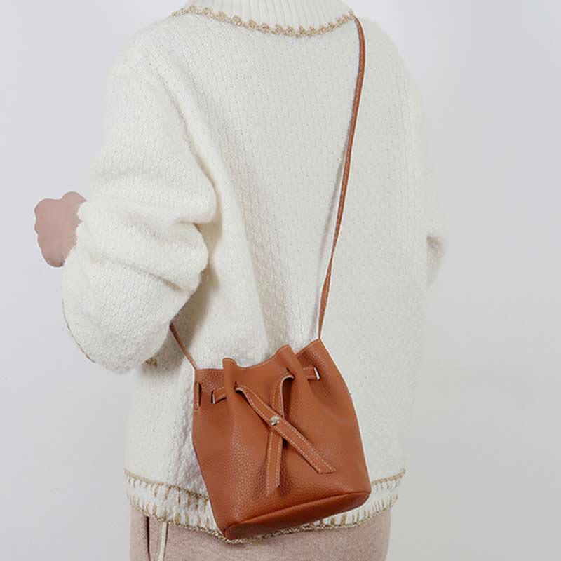 Umhängetasche für Damen aus PU-Leder, minimalistische Schultertasche für den täglichen Gebrauch
