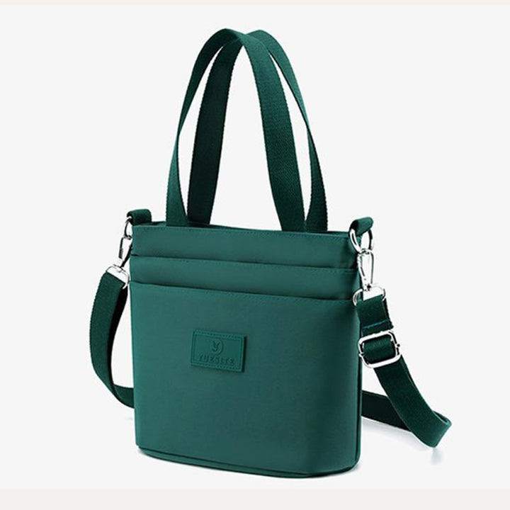 Funktionelle Umhängetasche Schultertasche Mehrere Taschen Leichte einfarbige Handtasche