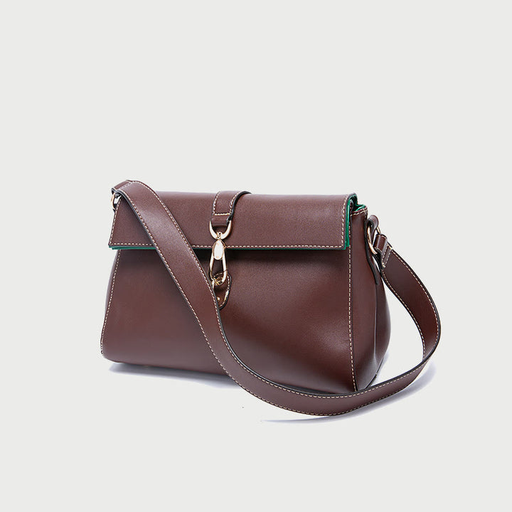 Modische Lederhandtasche für Damen, klein, lässig, Umhängetasche