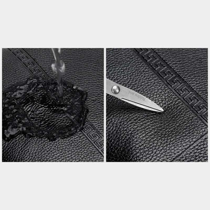 Sling Bag für Herren, schwarzes Leder, lässige Einkaufs-Umhängetasche