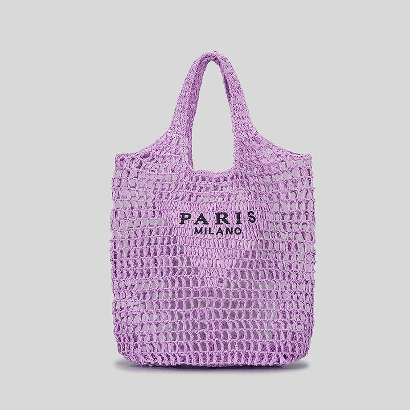 Strandtasche für Damen, gestrickte Retro-Handtasche mit ausgehöhlter Öffnung - Orchidee - Stil A - image 33