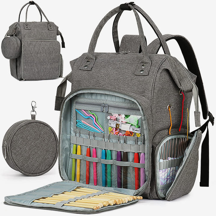 Multifunktionale Häkel-Aufbewahrungstasche, einfache Strickwerkzeuge, Mama-Tasche