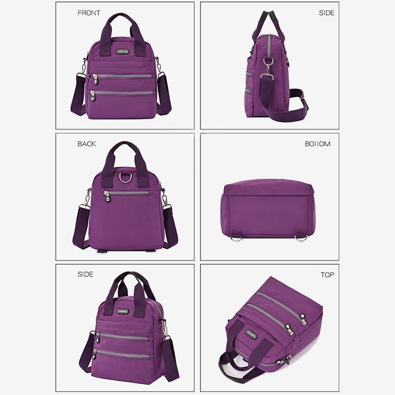 Mehrzweck-Rucksack für Damen, wasserdichte, tragbare Schultertasche aus Nylon