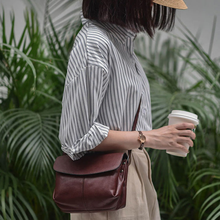 Umhängetasche für Damen, leichte Retro-Tasche für den täglichen Arbeitsweg