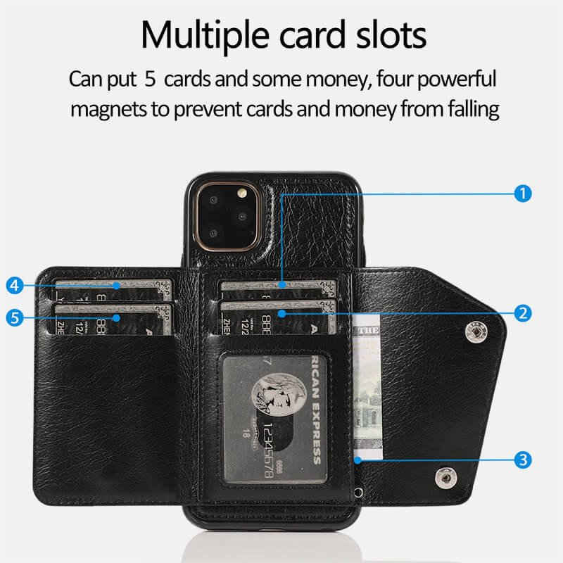 Multifunktionale Wallet Case Handyhülle für iPhone