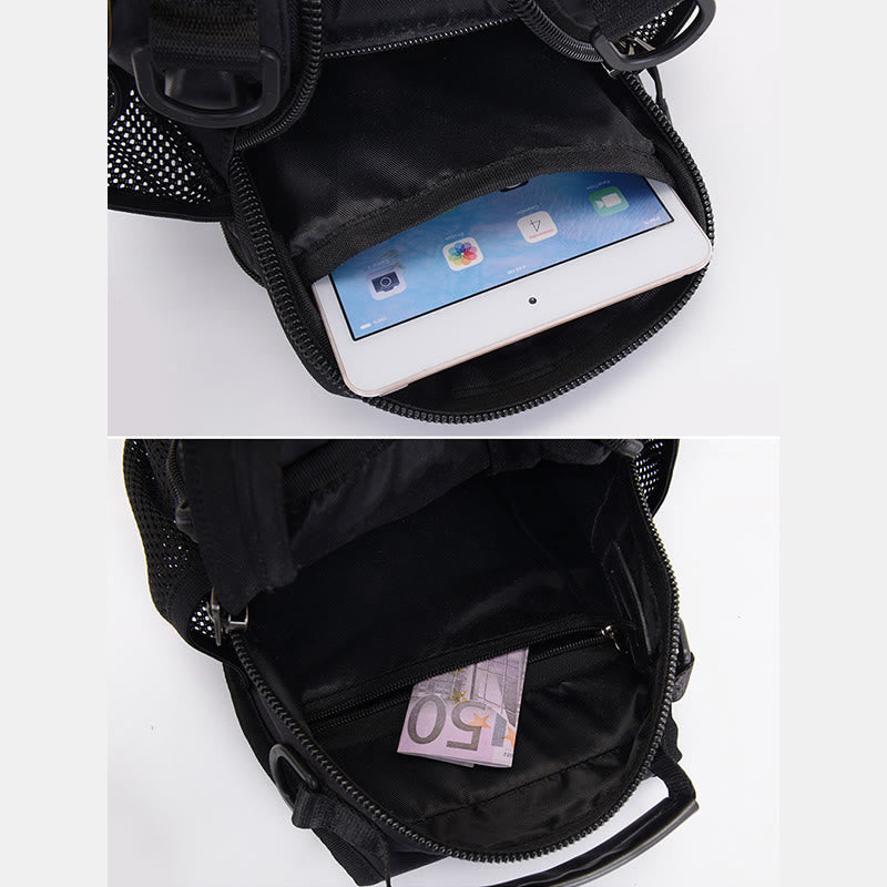 Schultertasche für Herren, multifunktionaler, lässiger Umhängerucksack für Outdoor-Sportarten