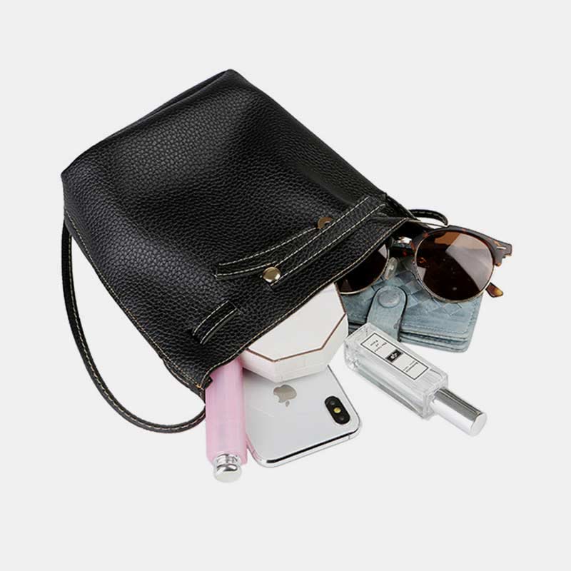 Umhängetasche für Damen aus PU-Leder, minimalistische Schultertasche für den täglichen Gebrauch