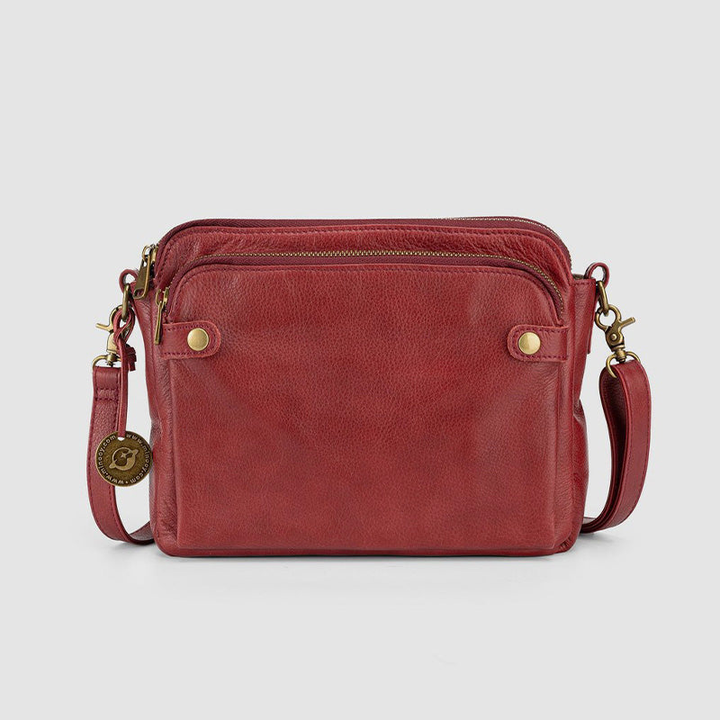 Weiche PU-Clutch mit mehreren Taschen, Vintage-Umhängetasche