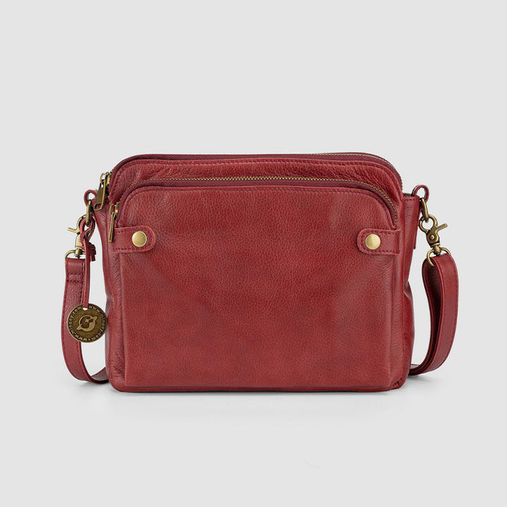 Weiche PU-Clutch mit mehreren Taschen, Vintage-Umhängetasche