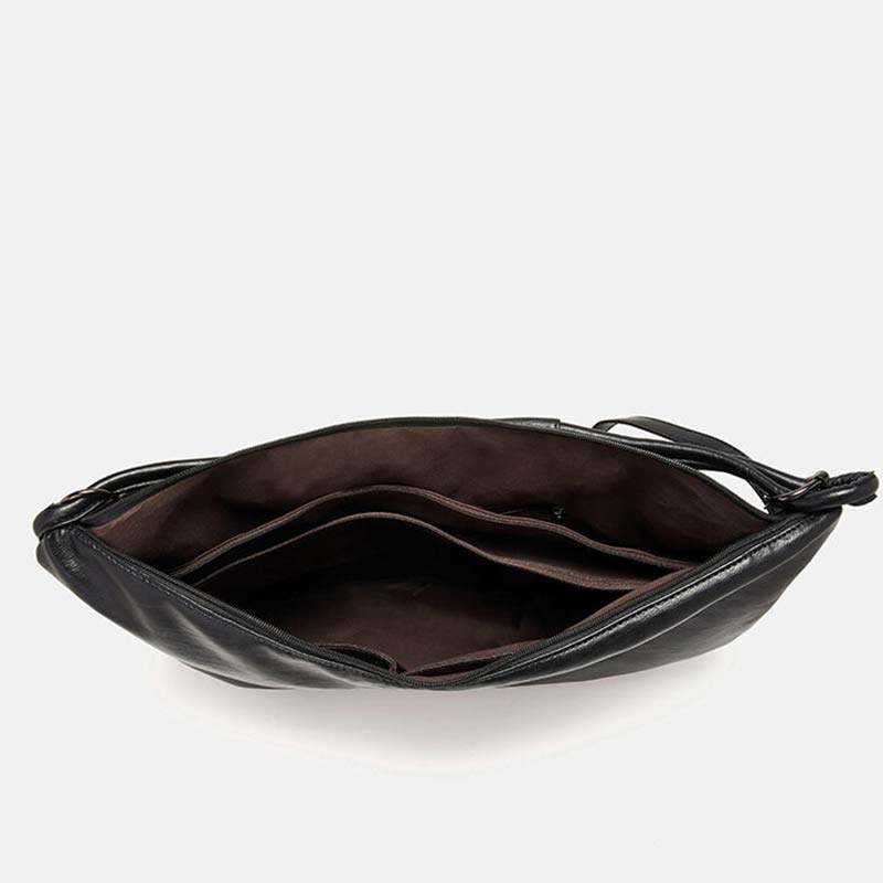 Leder-Tragetasche für Damen, Hobo-Handtasche, Schultertasche mit Crossbody-Gurt - image 2