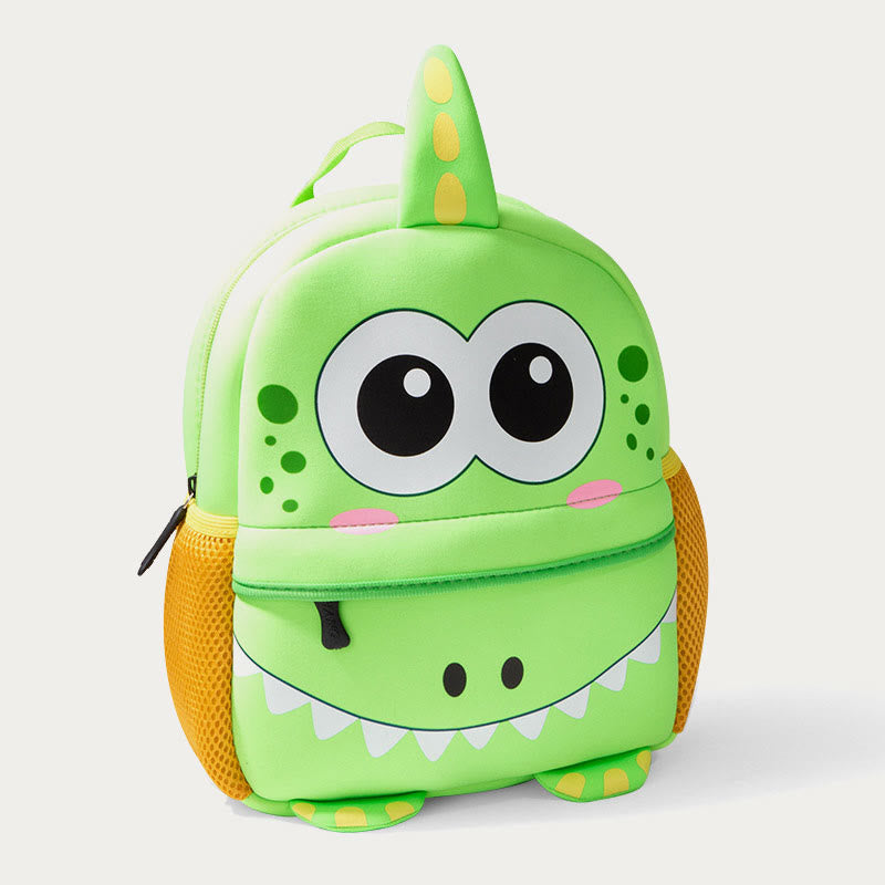 Rucksack für Kinder, süßes Cartoon-Tiermuster, Nylon, Schultasche