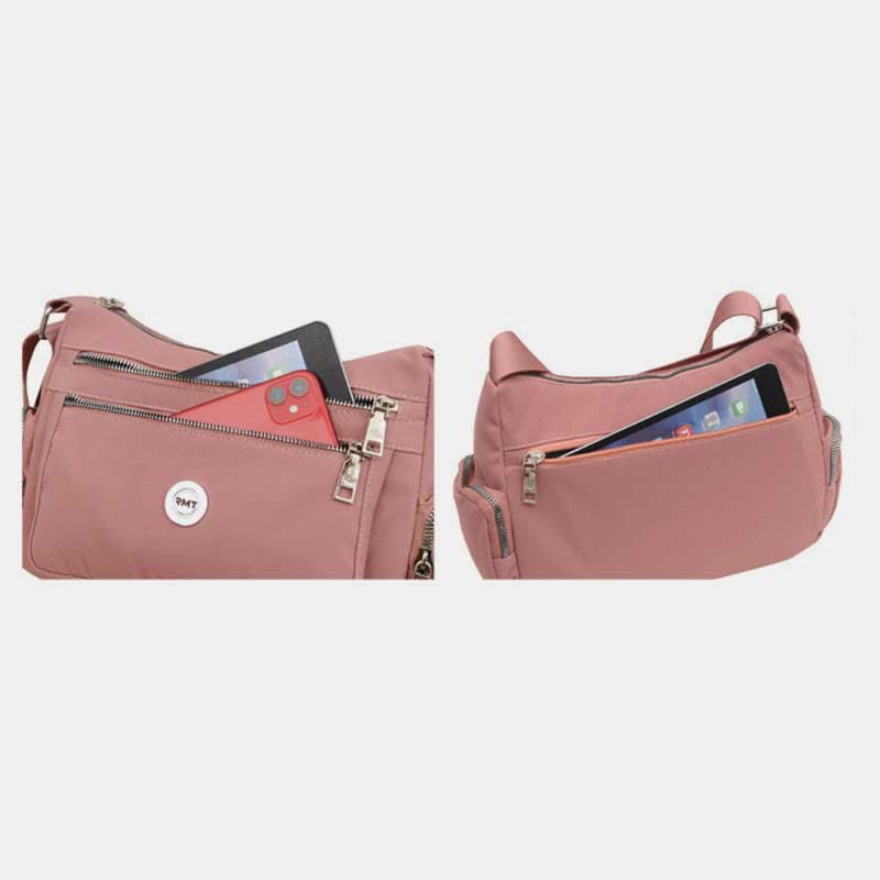Umhängetasche mit mehreren Taschen für Damen, leicht, geräumig, Schultertasche
