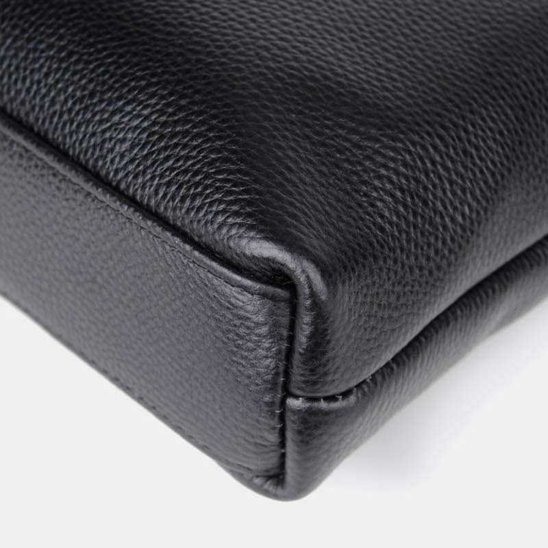 Messenger Bag für Männer Lychee Muster Echtleder Business Rucksack