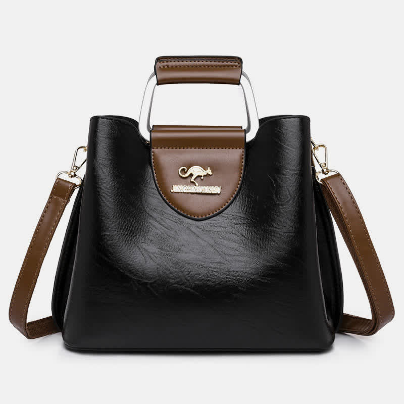Damen Leder Designer Handtasche Top Griff Satchel Damen Umhängetasche