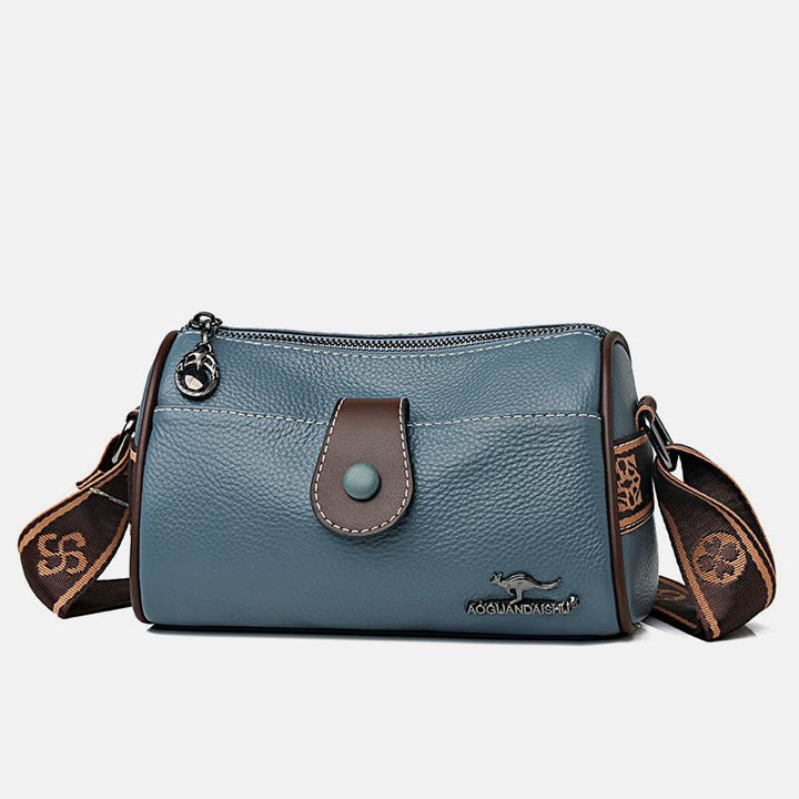 Retro Lady Unterarm Tasche Breiter Riemen Einfache Frauen Umhängetasche
