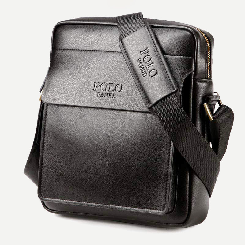 Herren Leder Umhängetasche Crossbody Bag Kleine Messenger Bag für die Arbeit Business