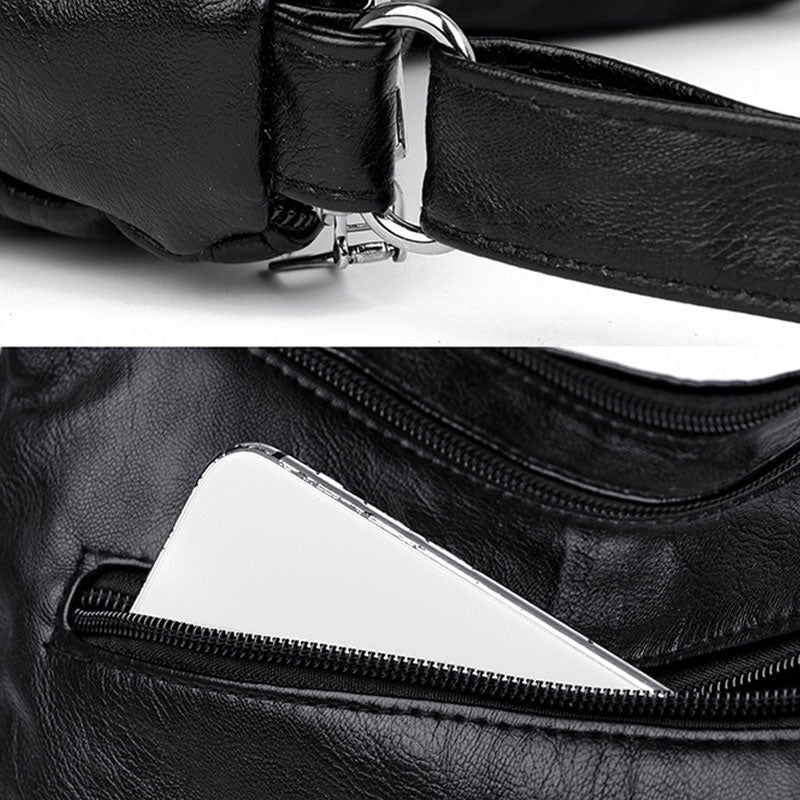 Umhängetasche mit großem Fassungsvermögen und mehreren Taschen