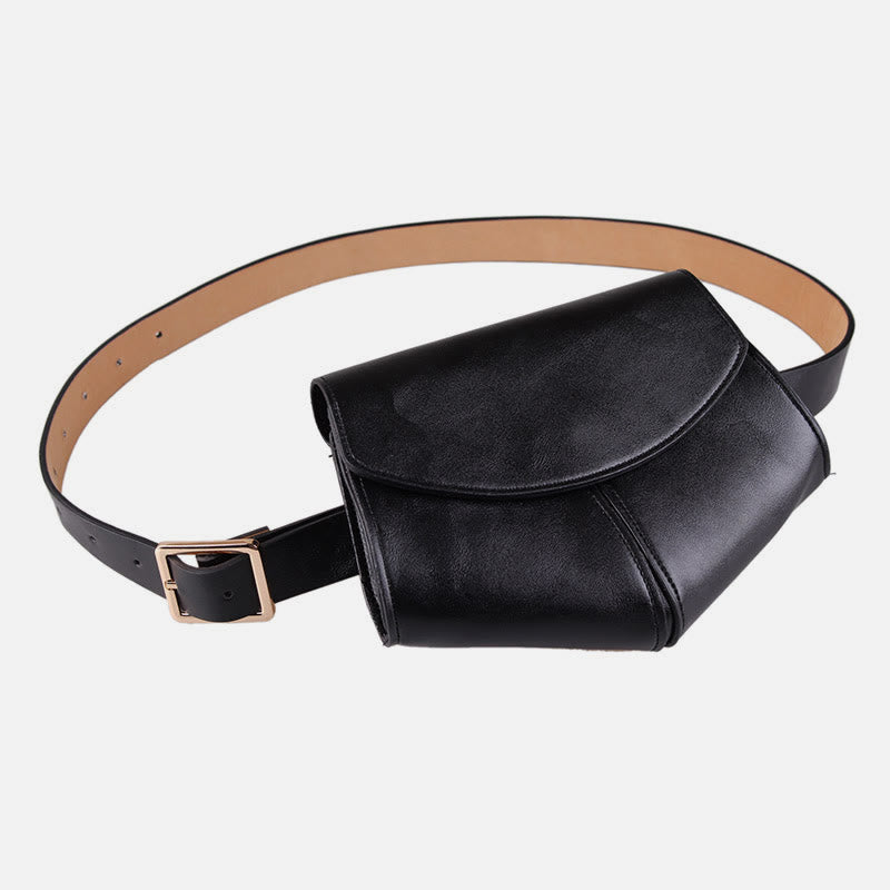 Gürteltasche aus Schlangenhautleder für Damen, veganes Leder