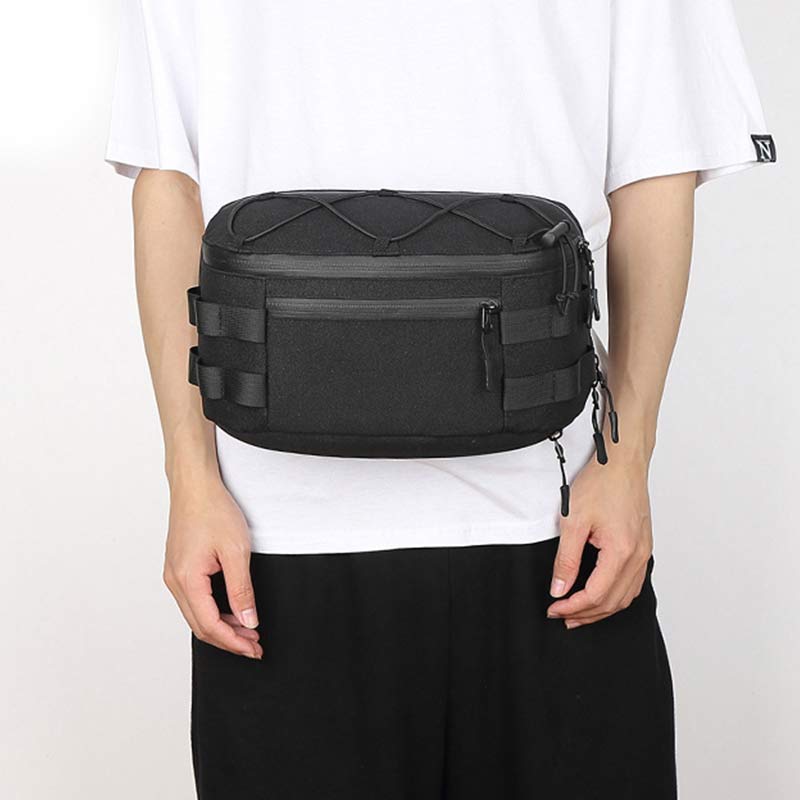 Taktische Hüfttasche, große Kapazität, funktionale Schultertasche