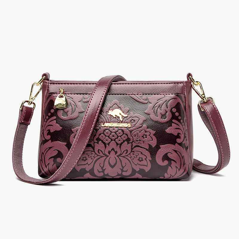 Vintage Frauen Floral Handtasche Crossbody Geldbörsen Damen Casual Schulter Taschen