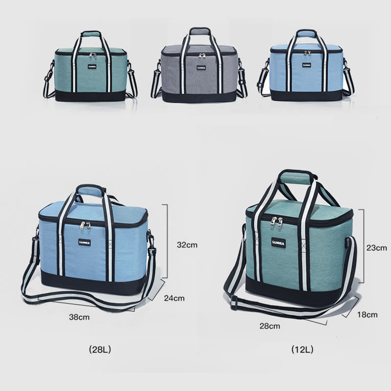 Kühltasche für Picknick im Freien, hält warm und kalt, Campingtasche