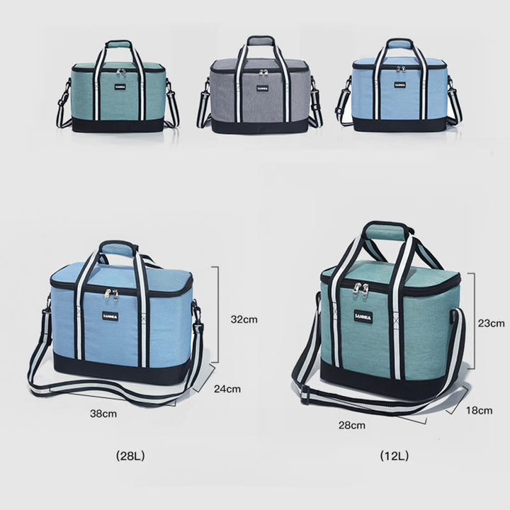 Kühltasche für Picknick im Freien, hält warm und kalt, Campingtasche