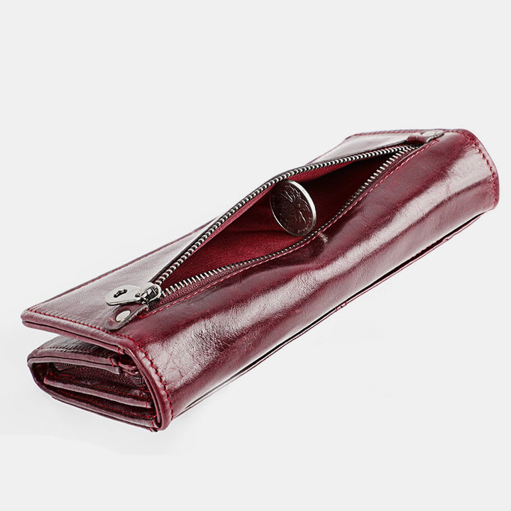 Money Manager RFID Damen Leder Geldbörse Handyhalter Clutch Organizer