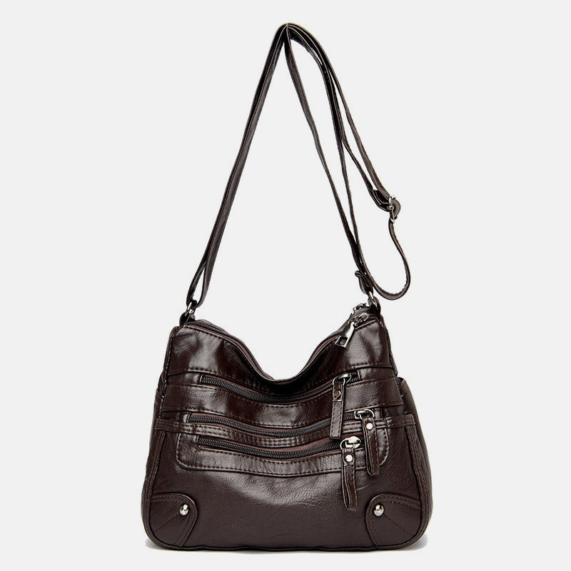 Umhängetasche mit großem Fassungsvermögen und mehreren Taschen