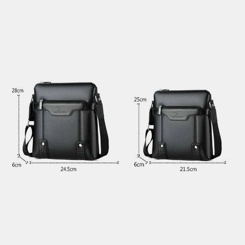 Kleine Umhängetasche aus Leder für Herren, lässige Business-Handtasche, Umhängetasche