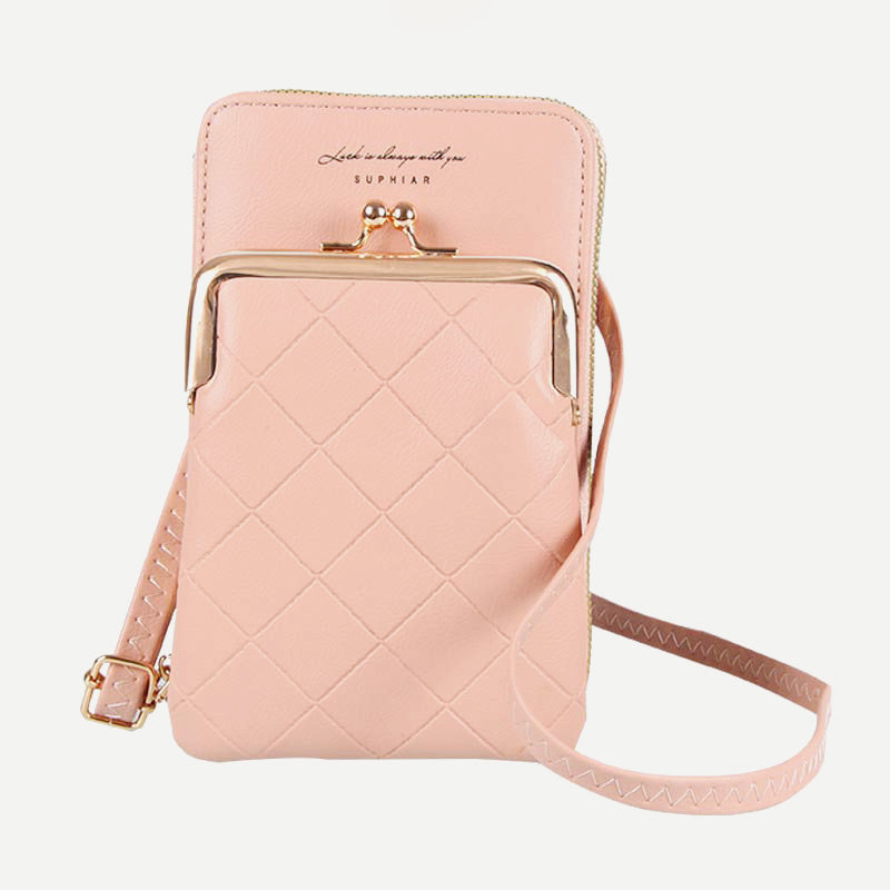 Kleine Crossbody-Handy-Geldbörse für Damen, leichte Mini-Umhängetasche