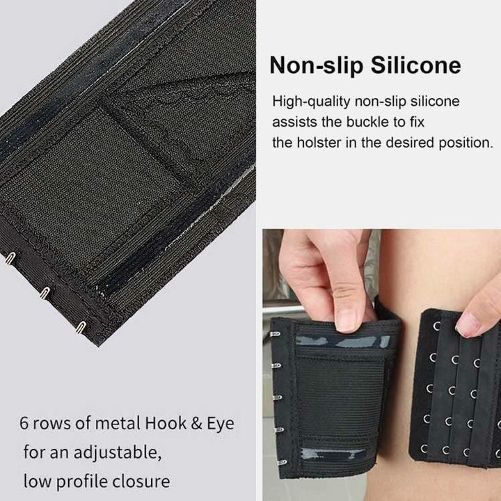 Damen Unsichtbares Oberschenkelholster Drop Leg Holster mit Magazintaschen