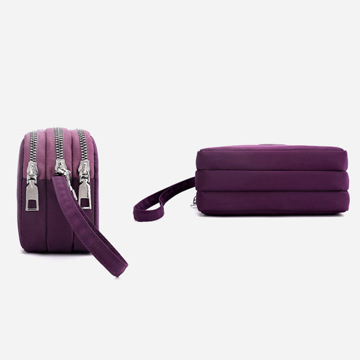 Großes Fassungsvermögen Armband-Geldbörse aus wasserdichtem Nylon, Handtasche, Clutch, Geldbörse für Damen