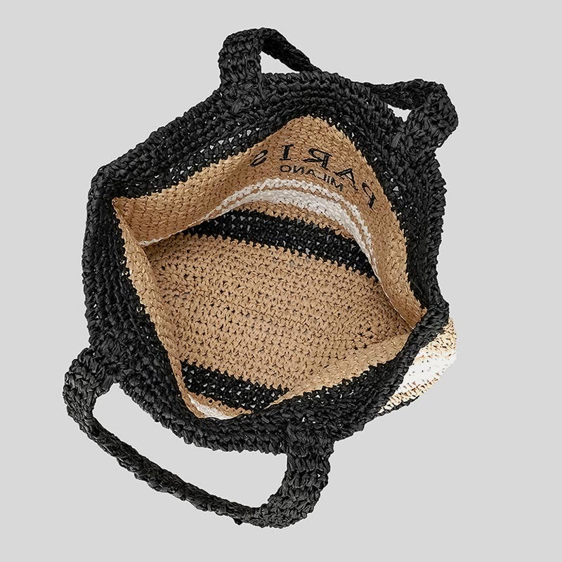Strandtasche für Damen, Sommer, Strandparty, lässige Strohhandtasche
