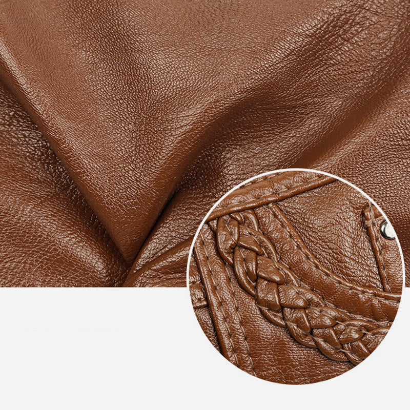 Umhängetasche für Damen, Twist-Muster, mehrere Taschen, Ledergeldbörse