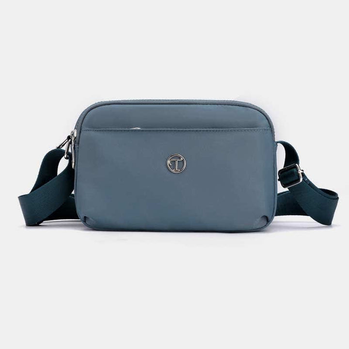 Kleine Umhängetasche mit dreifachem Reißverschluss für Damen, leichte, lässige Schultertasche
