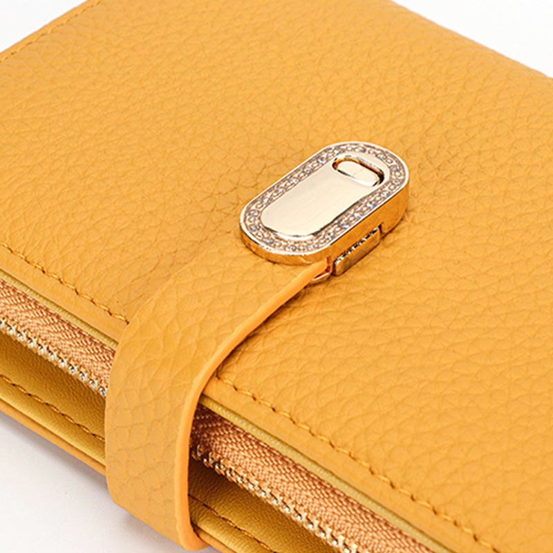 Geldbörse für Damen, minimalistischer Kreditkartenhalter mit mehreren Fächern, Einkaufsgeldbörse