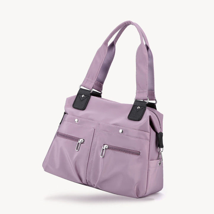 Damen Nylon Schultertasche Leichte wasserdichte Tragetasche Casual Arbeitstasche Geldbörse