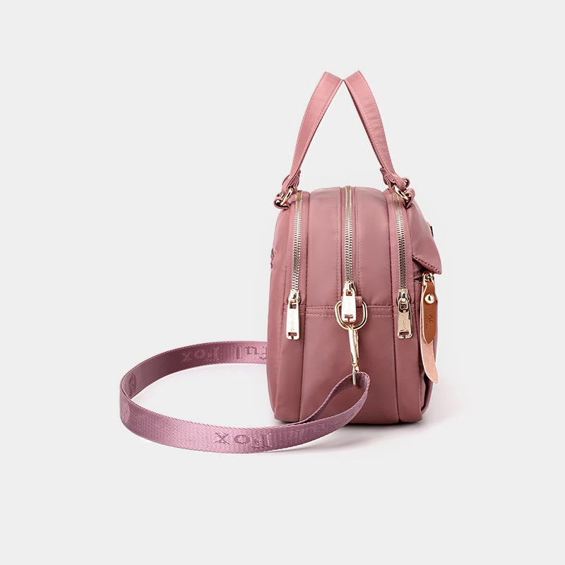 Handtasche für Damen, leicht, mehrere Taschen, abnehmbarer Riemen, Umhängetasche